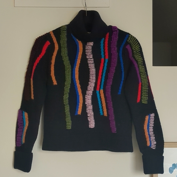 Peter Pilotto turtleneck embroidered sweater - rare!